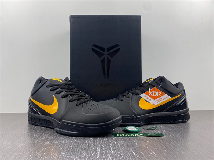 Nike Kobe 4 Protro  Black Yellow FQ3544-001