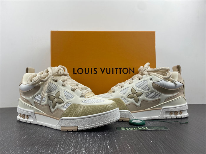 Louis Vuitton LV Skate Sneaker Beige White 1AARQH