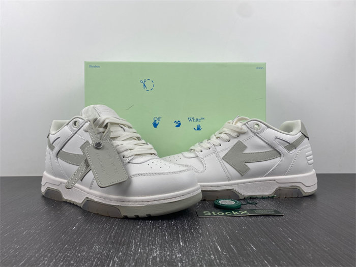 OFF-WHITE Out Of Office "OOO" Low Tops White Grey 2021 OM1A189F21LEA0010161