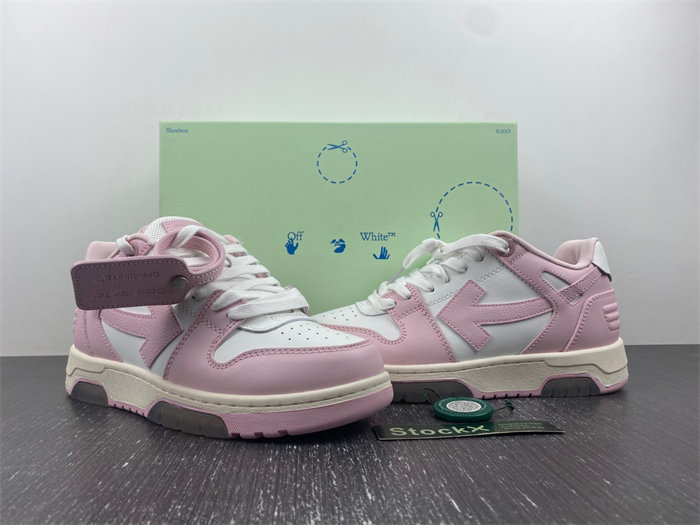 OFF-WHITE Out Of Office OOO Low Tops White Light Pink 0WIA259F21LEA0013001