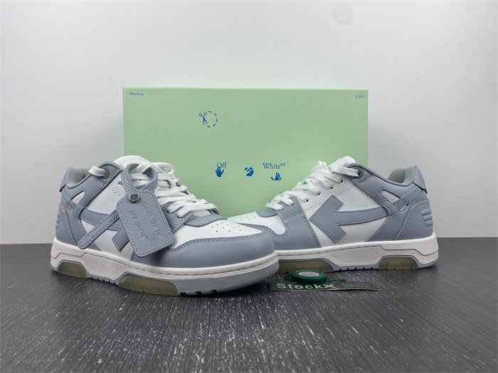 OFF-WHITE Out Of Office "OOO" Low Tops Grey White OMIA189C99LEA0040901