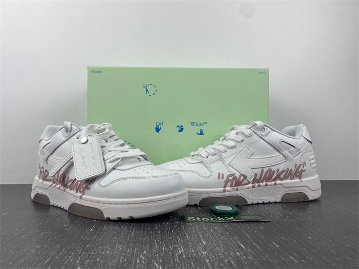 OFF-WHITE Out Of Office For Walking White Pink OWIA259F22LEA0020130