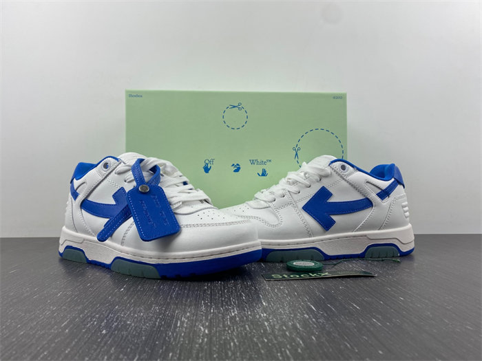 OFF-WHITE Out Of Office "OOO" Low White Blue OMIA189S21LEA0010145