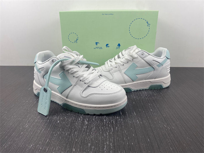 OFF-WHITE Out Of Office OOO 30 MM Low Tops White Light Blue OMIA189C99LEA0010145