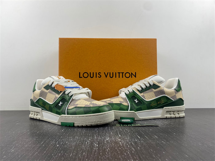 Louis Vuitton LV trainer Green 1AC58B