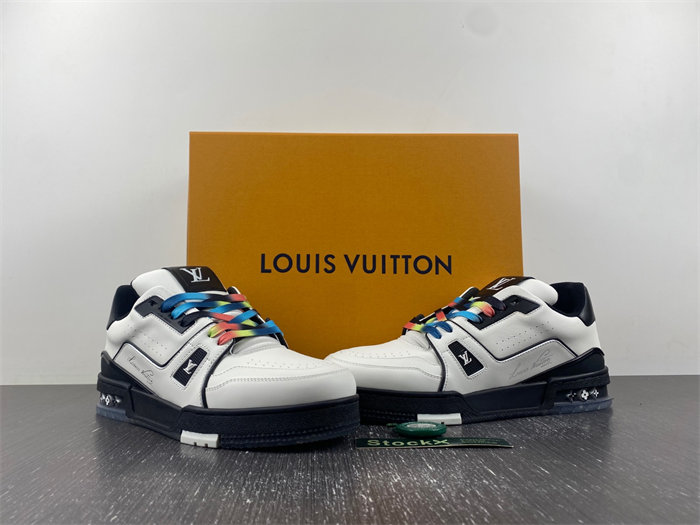 Louis Vuitton LV Trainer Black White 1A9ADA