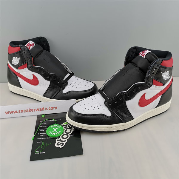 Air Jordan 1 Retro High Black Gym Red shoes 555088-061