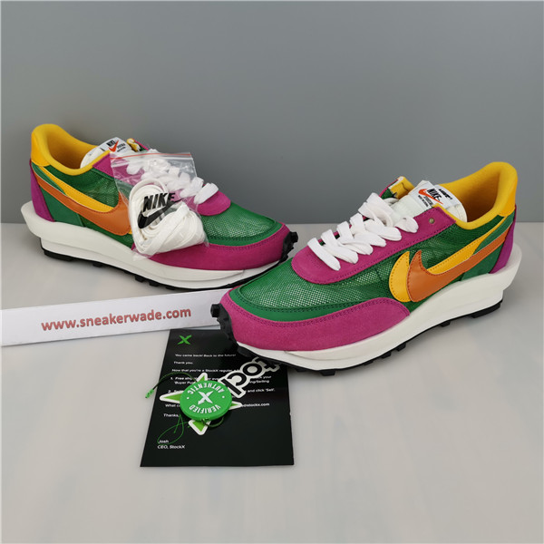 Sacai x Nike LDV Waffle Green Pink  BV0073-301