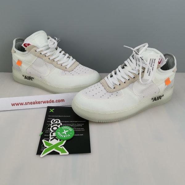 NIKE AIR FORCE 1 LOW OFF-WHITE ALL WHITE  A04606-100
